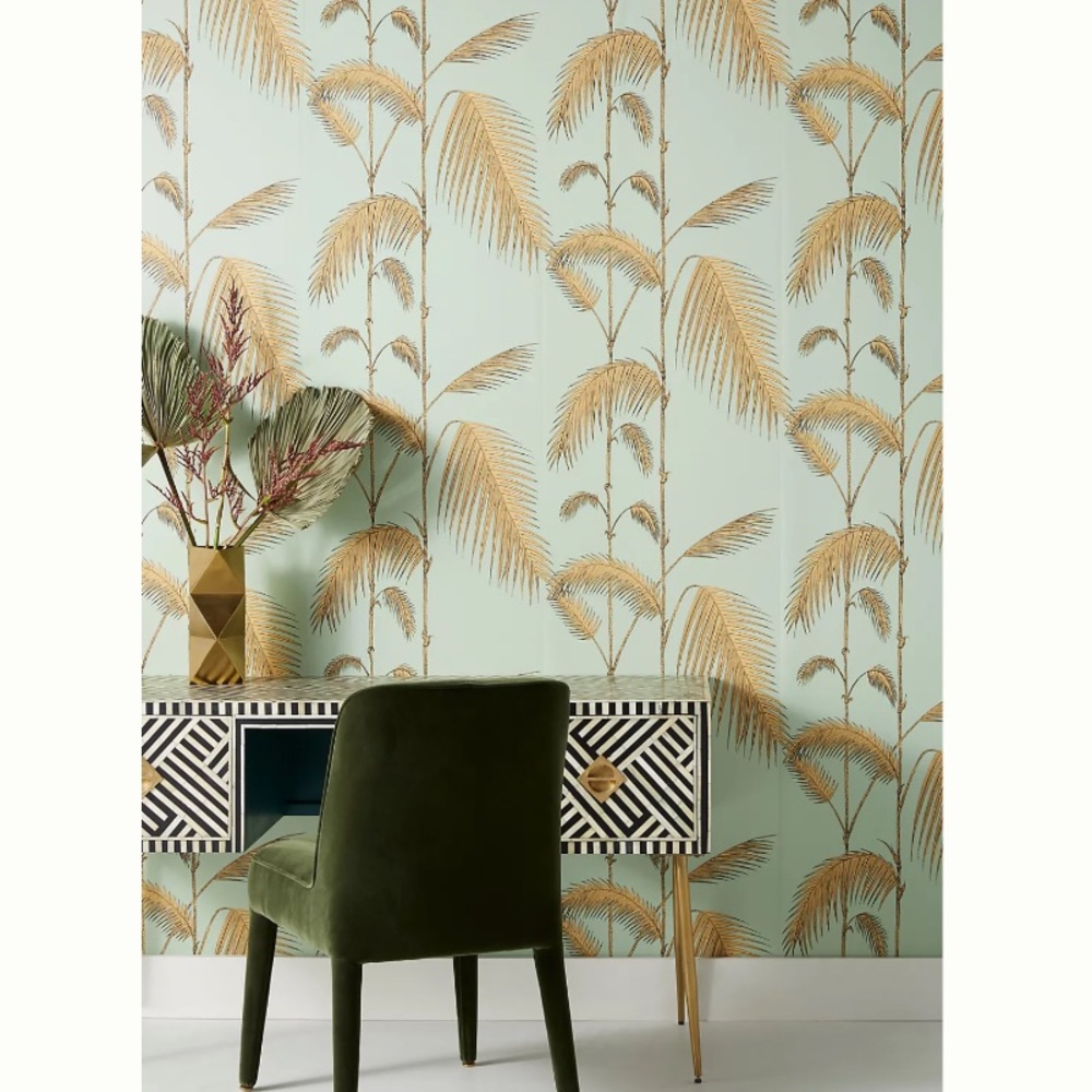 Anthropologie Palm Leaves Wallpaper